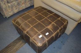 Leather Upholstered Footstool