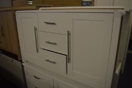 *White Sideboard with Three Central Drawers