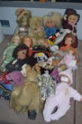 Collection of Porcelain and Plastic Dolls