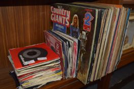 Collection of LPs and 45s