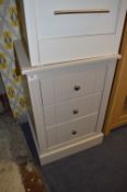 *Grey Three Drawer Side Cabinet