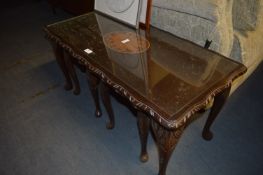 Mahogany Inlaid Nest of Table