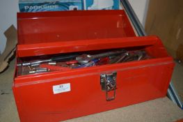 Metal Toolbox and Tools