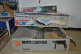 Steam Brush, Bosch Jigsaw and a Black & Decker Drill