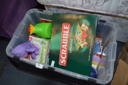 Box Containing Children's Books, Games and Soft Toys