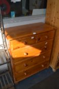 Four Height Pine Chest of Drawers