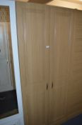 *Light Oak Double Wardrobe