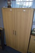 Light Oak Two Door Cupboard