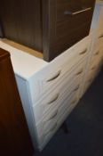 *White Four Height Chest of Drawers