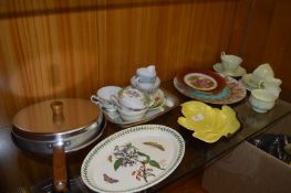 Royal Albert Part Tea Set, Decorative Plates, Frying Pan, etc.