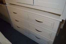 *White Three Height Chest of Drawers