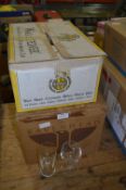 Two Boxes of Glassware, Tumblers and Wine Glasses