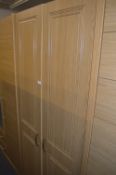 *Light Oak Double Wardrobe