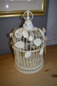 Ornamental Metal Bird Cage Candle Burner