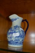Blue & White Patterned Jug
