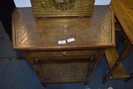 Carved Oak Hall Table