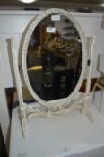 White Framed Dressing Table Mirror