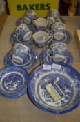 Blue & White Willow Pattern Tea and Dinner Ware