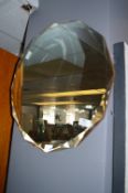 Hexagonal Bevelled Edge Wall Mirror