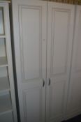 *White Double Doored Wardrobe