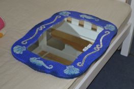 Blue Mosaic Framed Wall Mirror