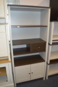 *Grey and Dark Oak Shelved Wall Unit