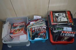 Three Boxes of Crime & Murder Magazines