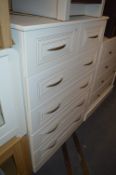 *White Five Height Chest of Drawers