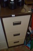 Three Drawer Metal Filing Cabinet