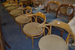 Set of Six Thonet Bentwood Armchairs