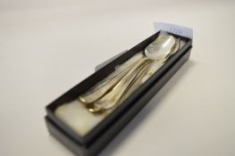 Set of Six Silver Teaspoons 