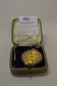 14cT Gold Ladies Pocket Watch 