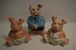 Three Wade Natwest Pigs