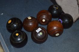 Four Sets of Two Bowling Woods