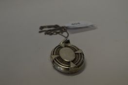 Silver Celtic Style Locket and Chain. Approx 20g