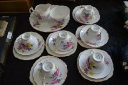 Twenty One Piece Royal Vale Rose Patterned Tea Set