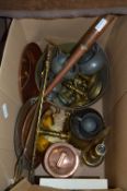 Brass Jam Pan, Candlesticks, Bowl, Table Lamp, etc.