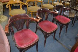 Set of Three Bentwood Armchairs
