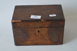 Burr Walnut Tea Caddy