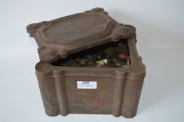 Tin of Vintage Buttons, etc.