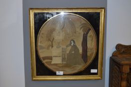 Gilt Framed Georgian Silkwork Tapestry Panel