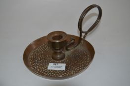 Arts and Craft Hammered Copper Chamber Stick