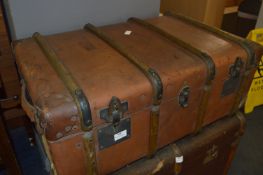 Leather Traveling Trunk