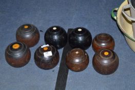 Four Sets of Two Bowling Woods