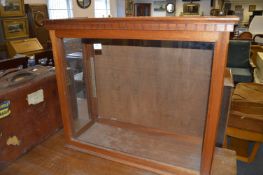Mahogany Framed Countertop Display Cabinet
