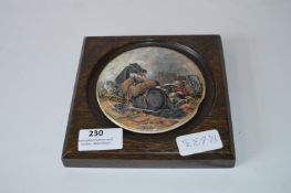 Framed Victorian Pot Lid 