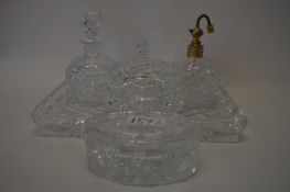 Cut Glass Dressing Table Set