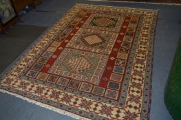 Handmade 100% Wool Indian/Kazak Rug Approx: 250cm x 174cm