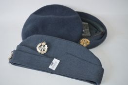 Three RAF Caps (Two with Cap Badges)