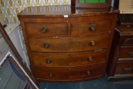 Victorian Mahogany Bow Front Chest of Drawers